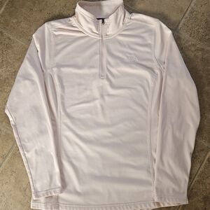 The North Face Light Pink Half-Zip Pullover Womams Xl